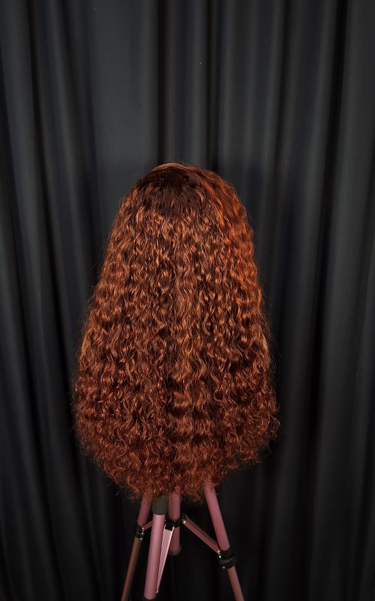 SDD sassy curls. 7x5 glueless closure. 24" (orange piano)