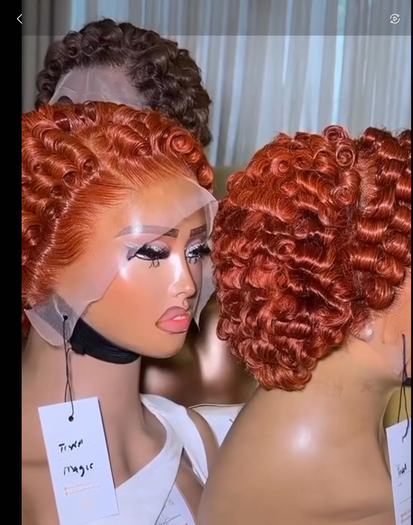 SDD FRONTAL CHIOMA WIG IN ORANGE