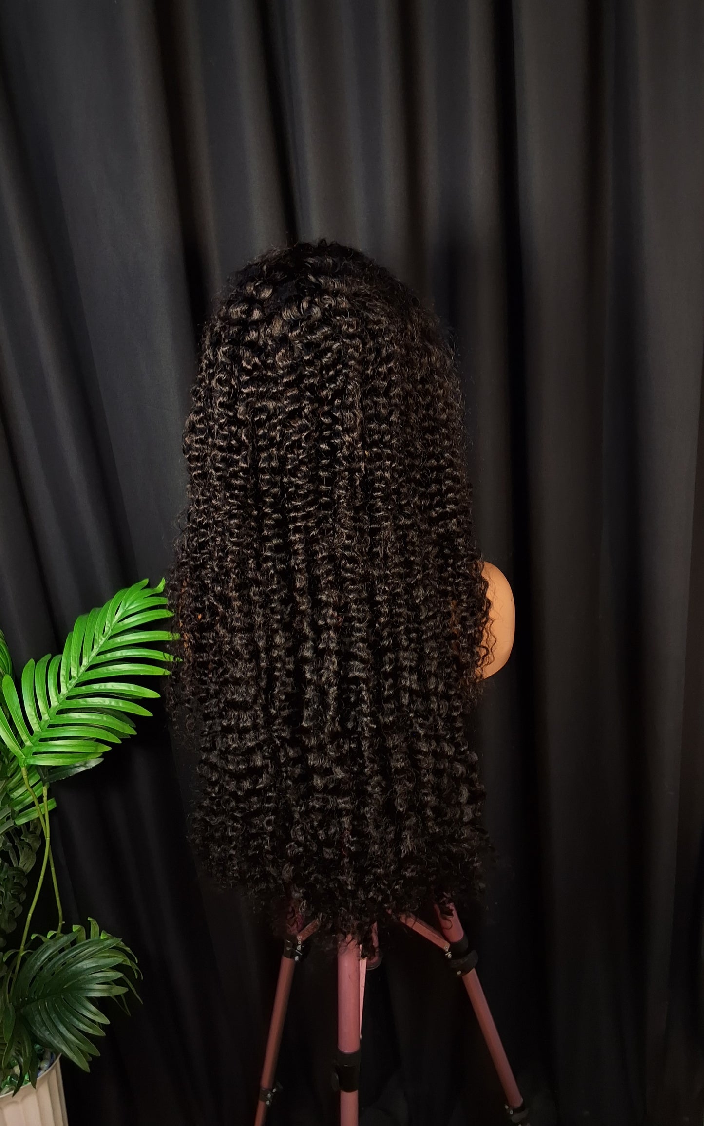 32 inches water curls, 13x4 frontal, natural colour