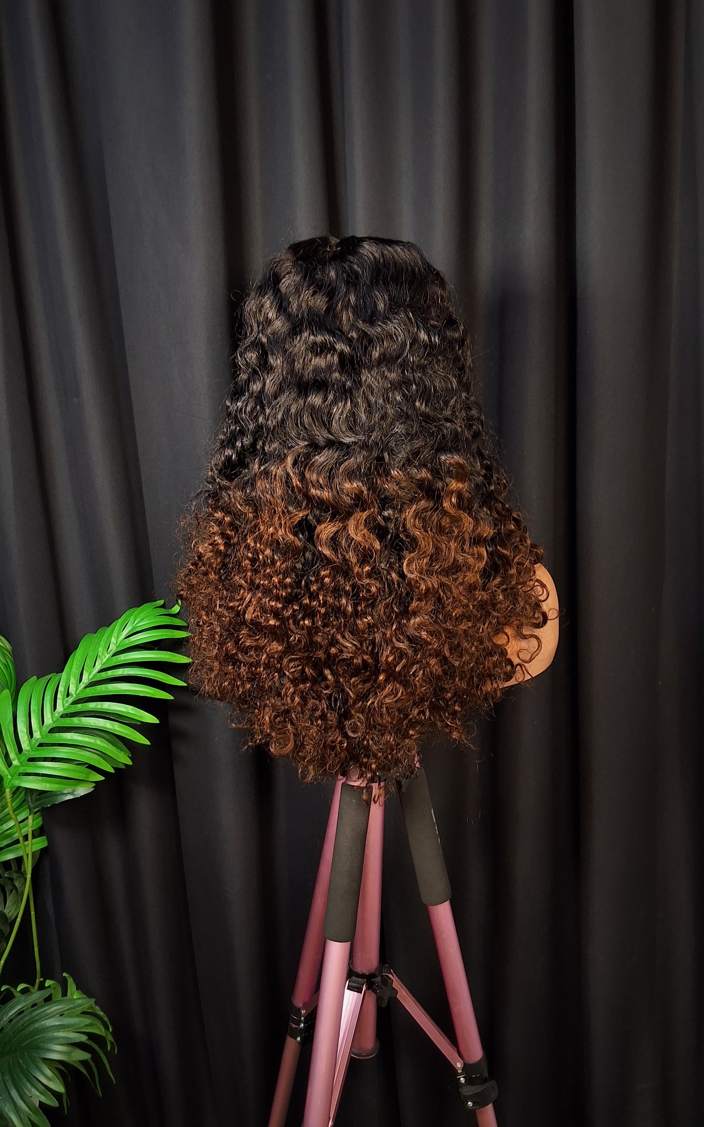5x5 closure sassy curls. Natural/brown tip. 20 inches
