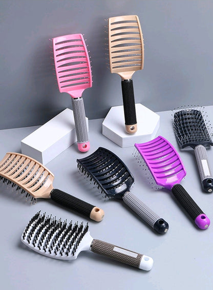 bristled wide-tooth Detangler Hair Brush