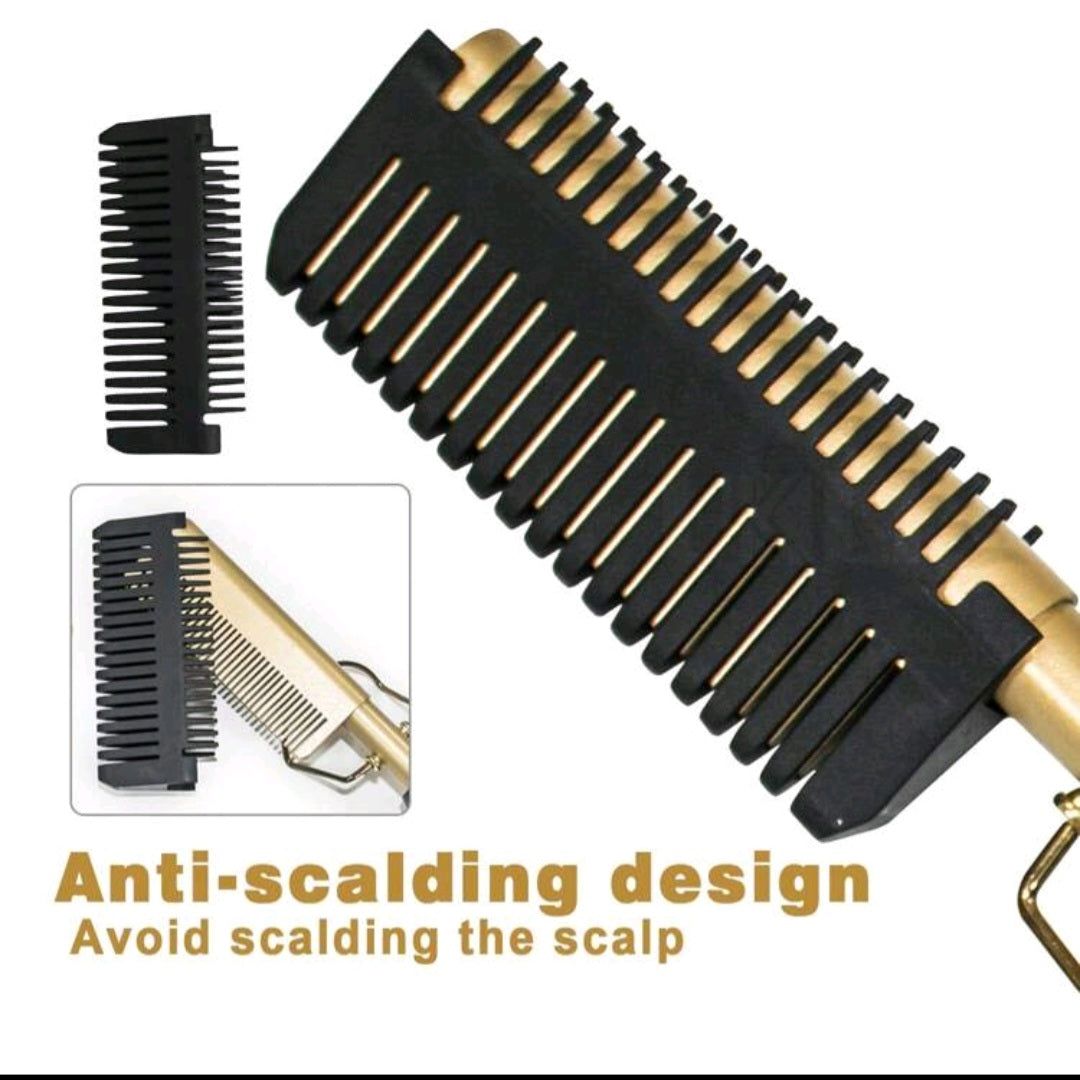 Electric hot comb with Digital display. Multifunctional  (EU plug)/ (UK plug)