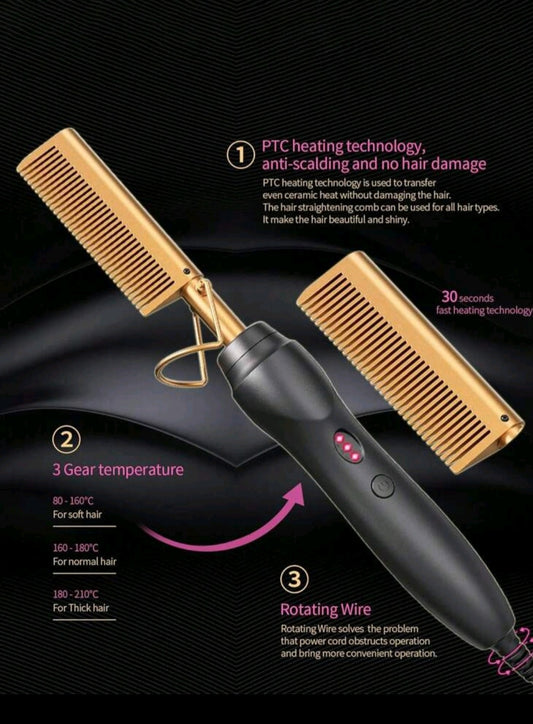 multifunction Hot Comb.fast heating (EU plug)