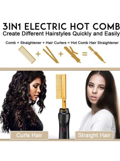 multifunction Hot Comb.fast heating (EU plug)