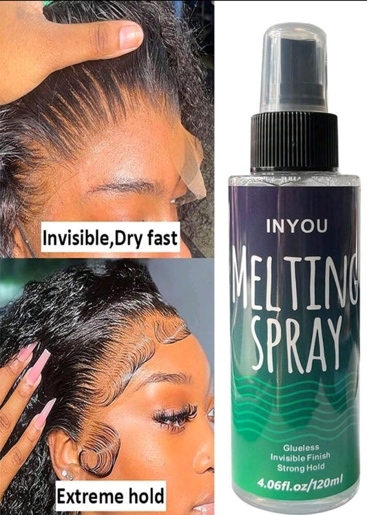 extreme hold melting spray and Holding Spray for lace wig 120ml