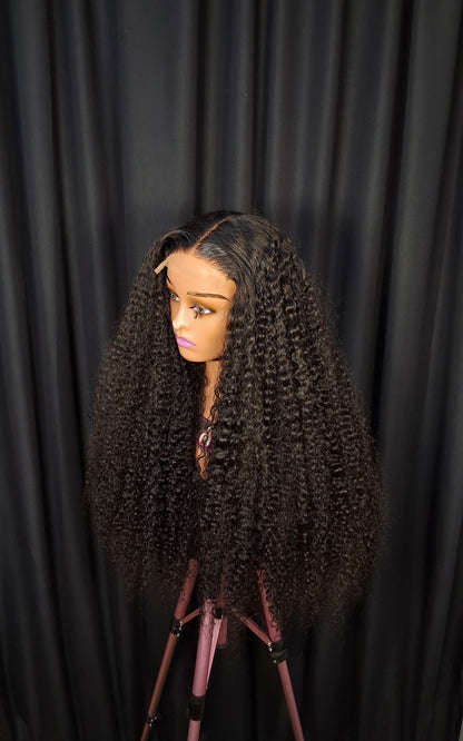 30" SDD pixie curls, natural colour, 5x5 glueless closure wig.