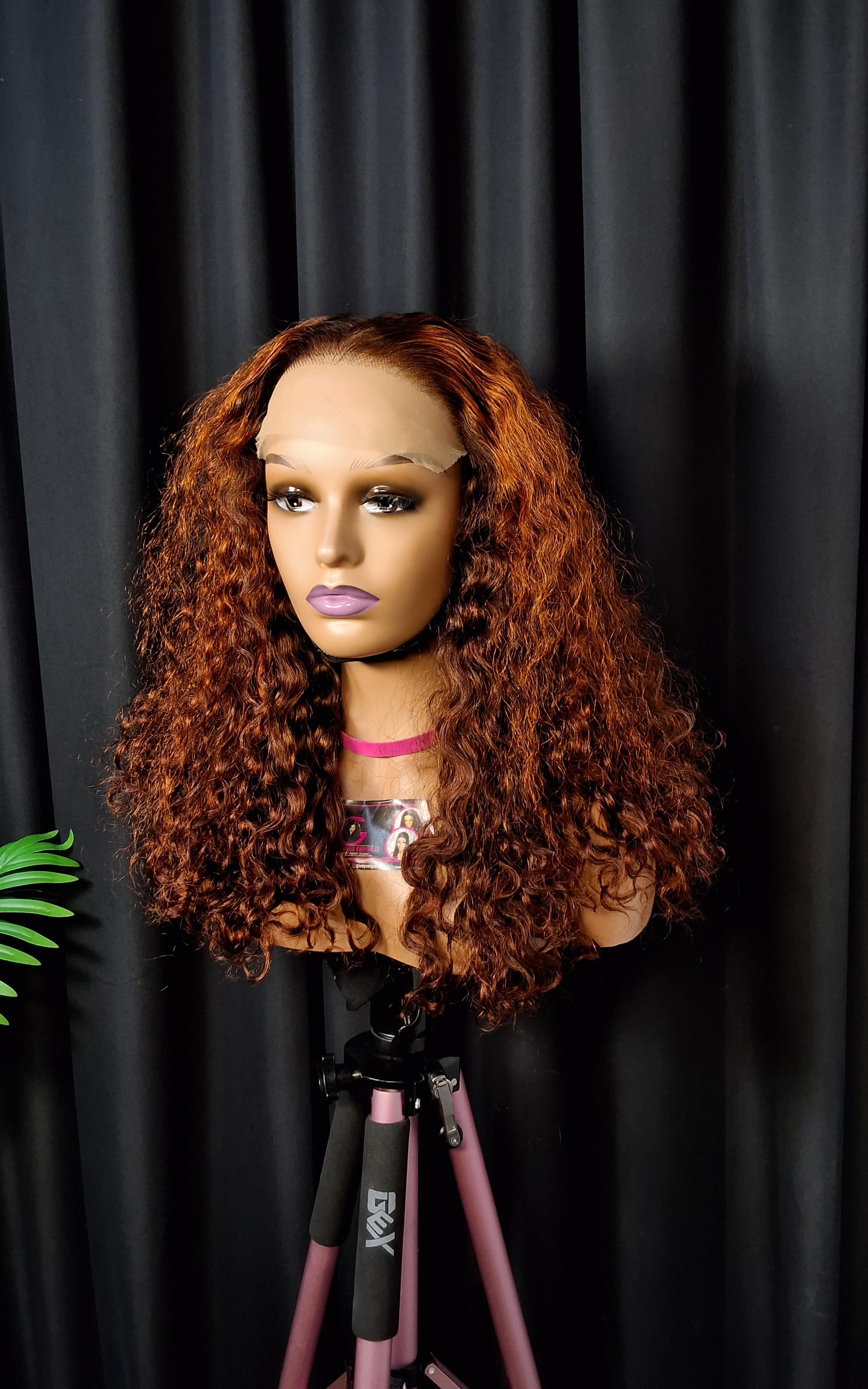 20" inches  sassy, 6x6 closure, orange piano colour