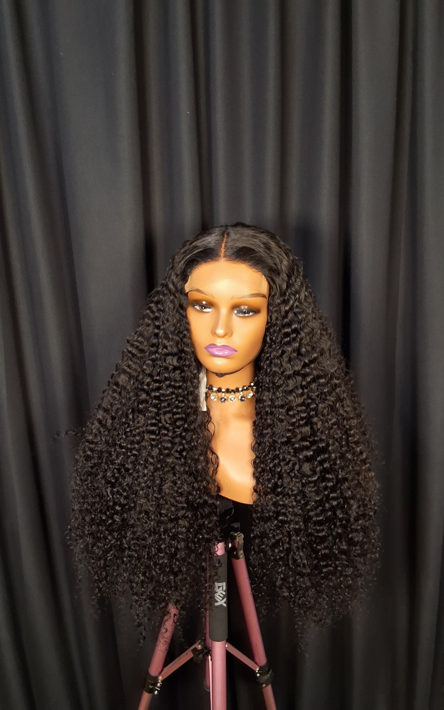 28" SDD pixie curls, natural colour, 5x5 glueless closure wig.