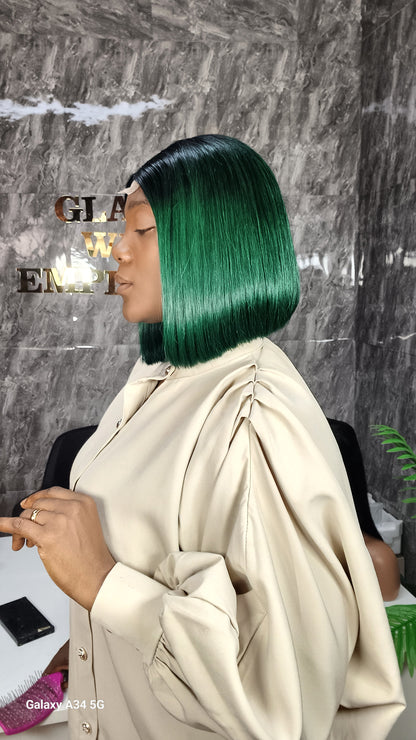 10" sdd Vietnam bonestraight,  green  2by4 closure