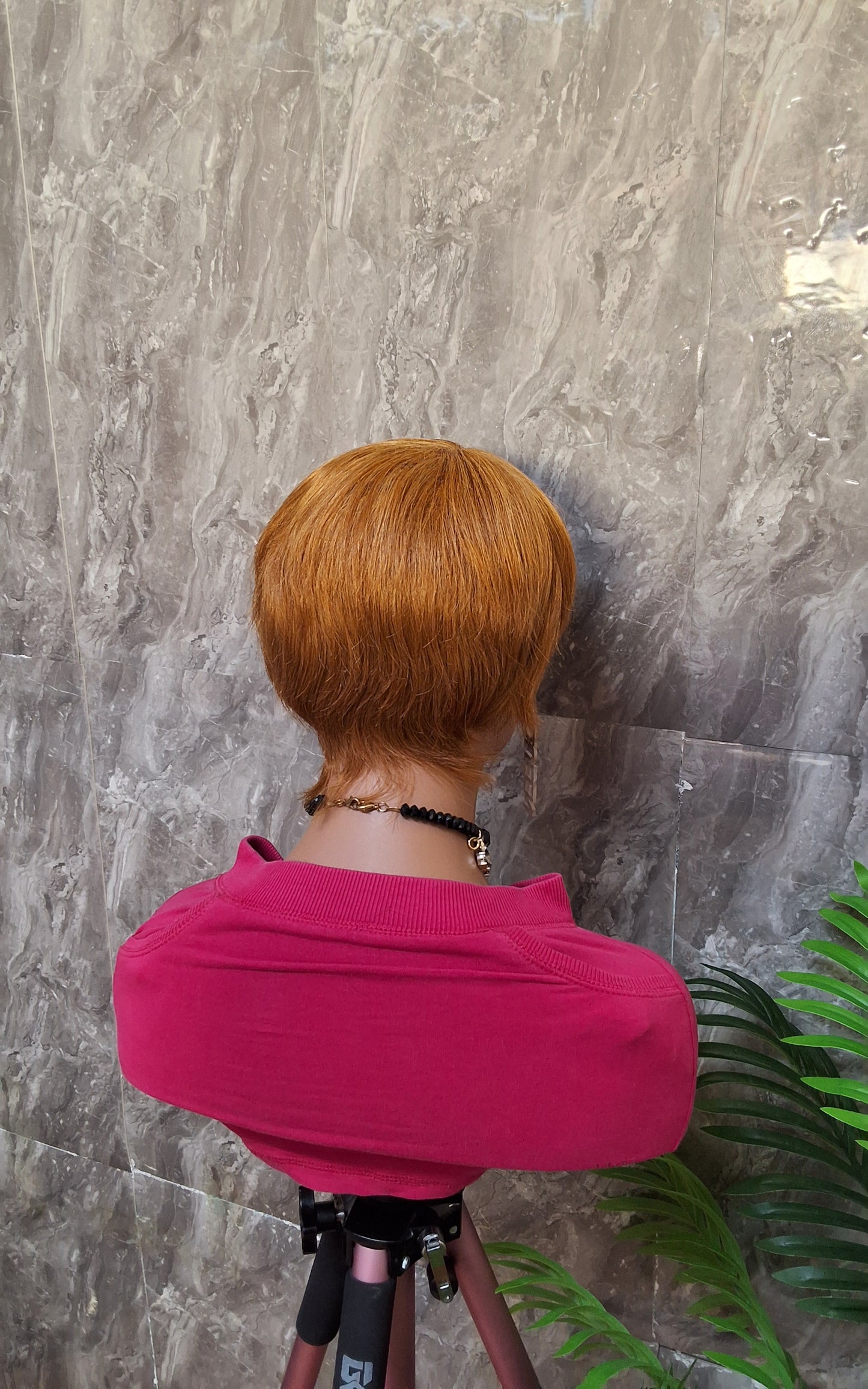 100% human hair skull cap wig. (Gold)