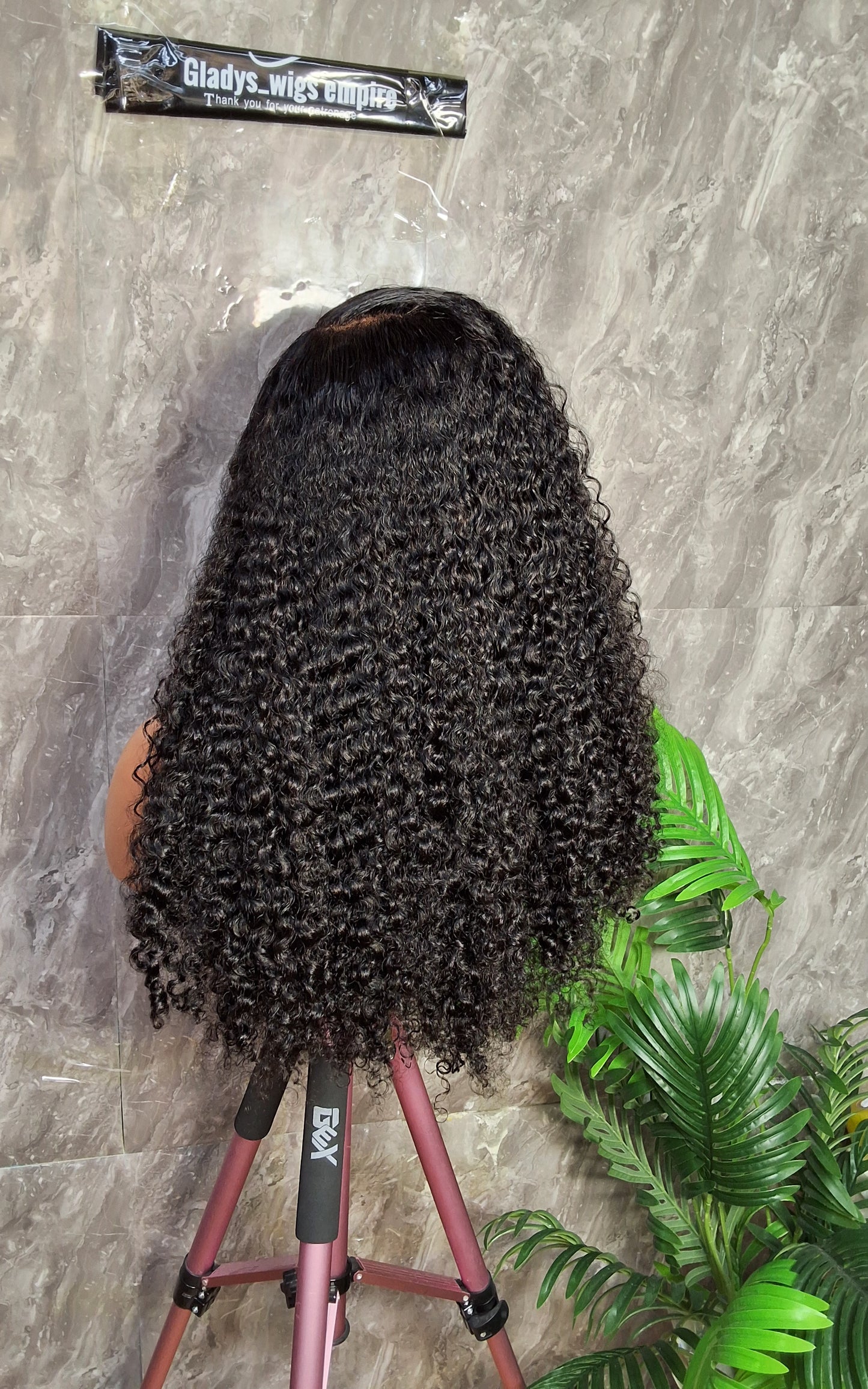 22" HD SDD pixie curls,  Natural colour, 5x5 HD closure wig