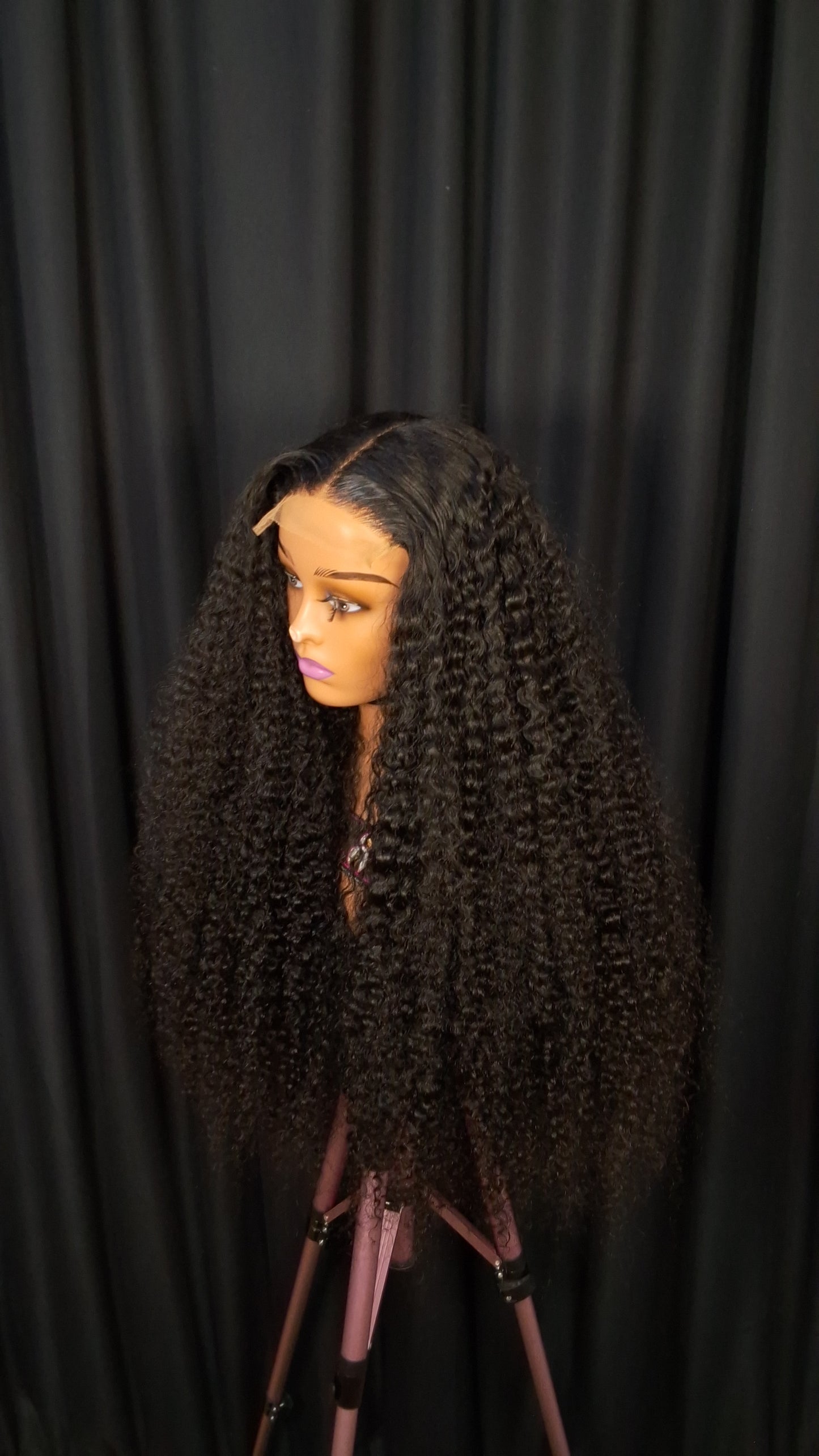 30" SDD pixie curls, natural colour, 5x5 glueless closure wig.