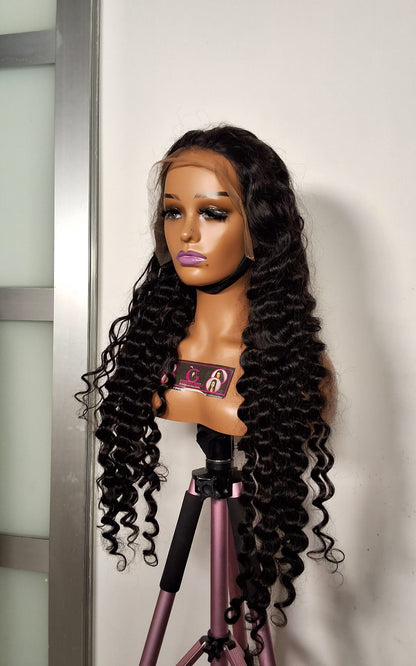 36 inches Sdd deep wave . Full frontal, natural colour