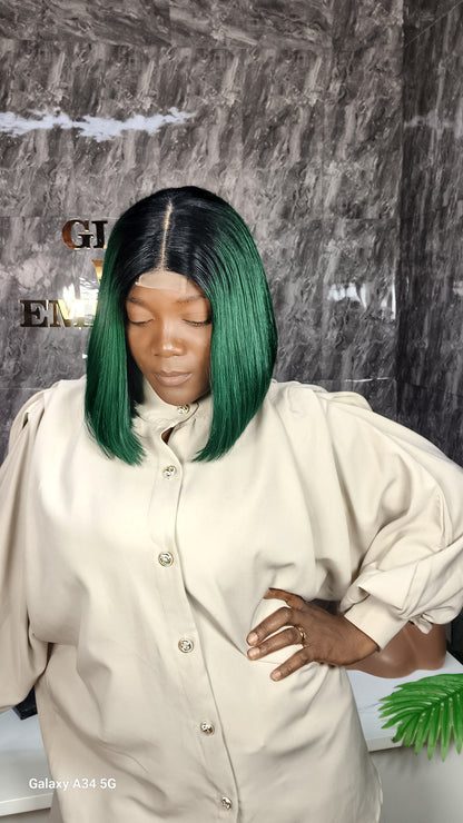 10" sdd Vietnam bonestraight,  green  2by4 closure