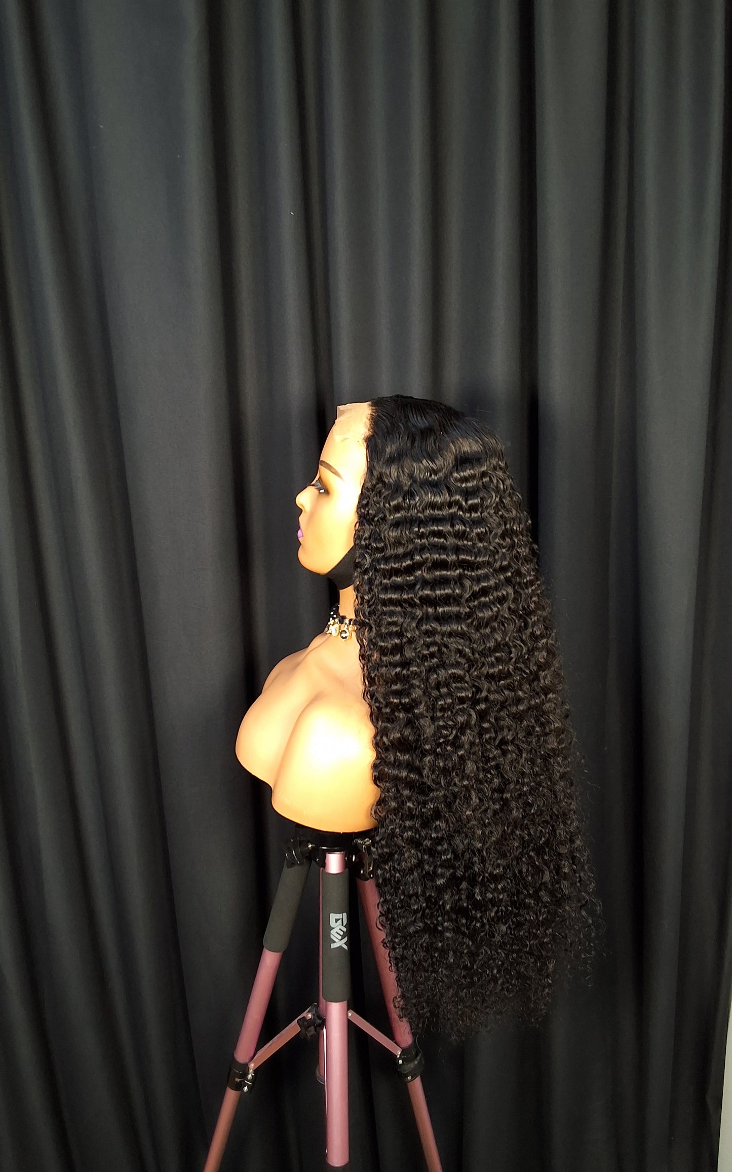 28" SDD pixie curls, natural colour, 5x5 glueless closure wig.