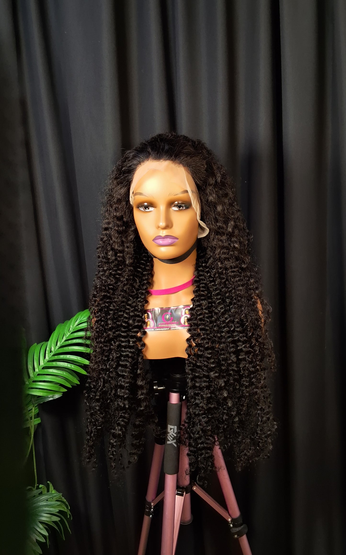 32 inches  water curls, 13x4 frontal, natural colour