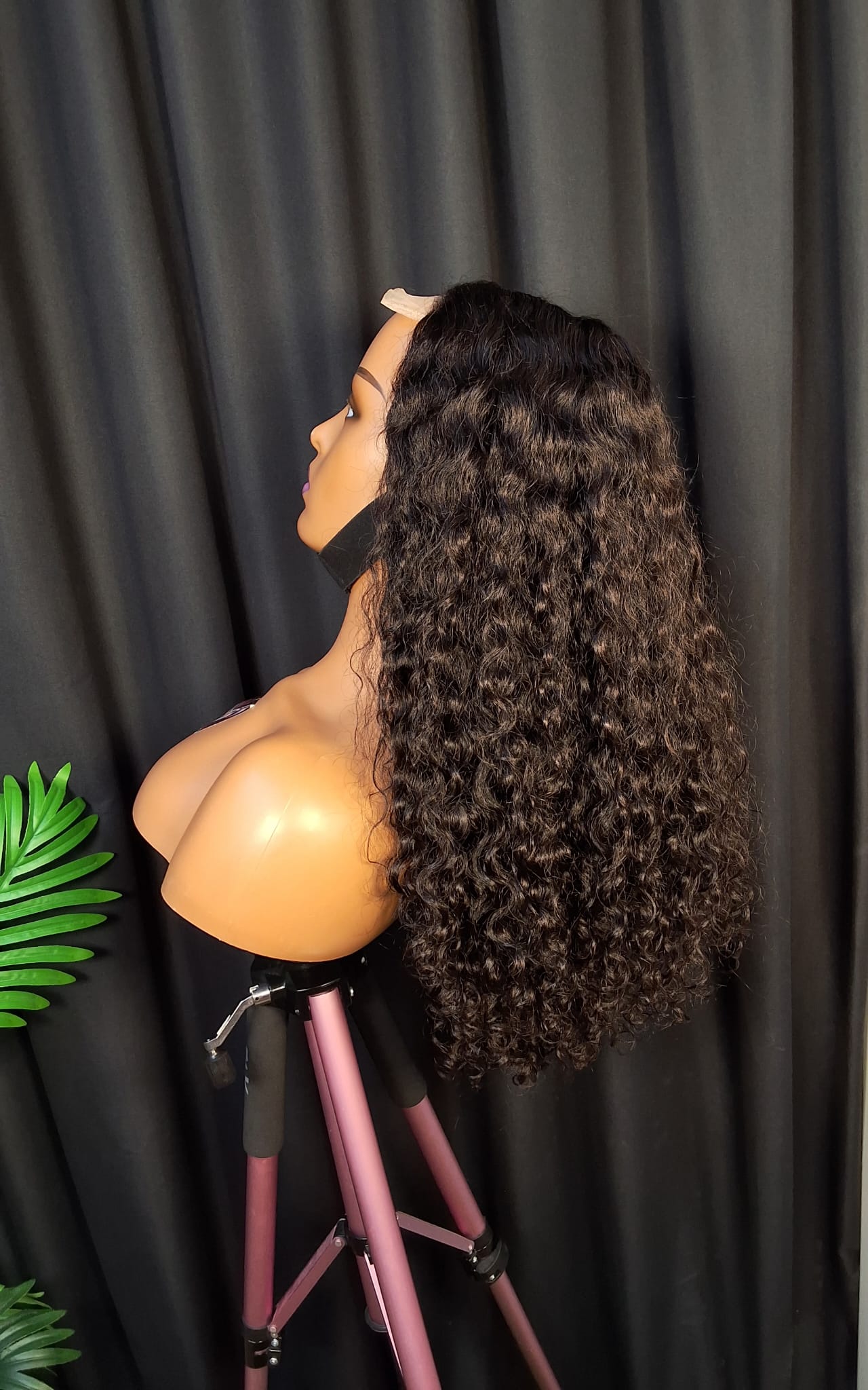 Sdd sassy curls,  20" 5by5 glueless closure wig