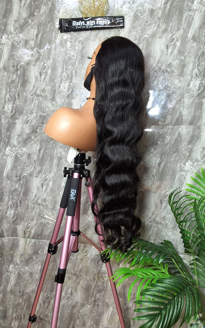 sdd body wave.  34 inches.paired with 5x5 closure. Natural colour