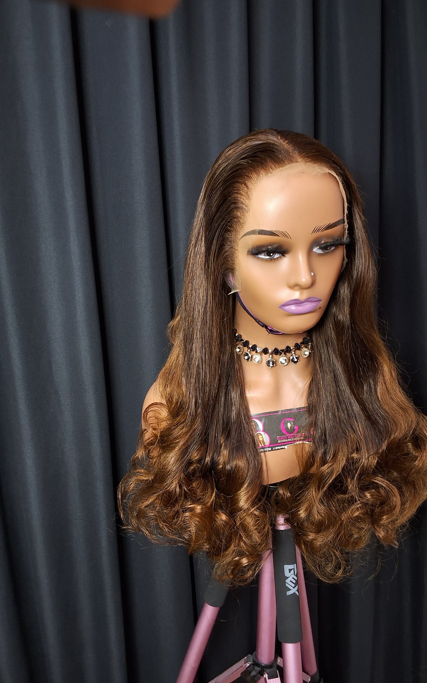 Raw Vietnam dancing tip bounce.  HD full frontal lace, ombre colour. 24 inches