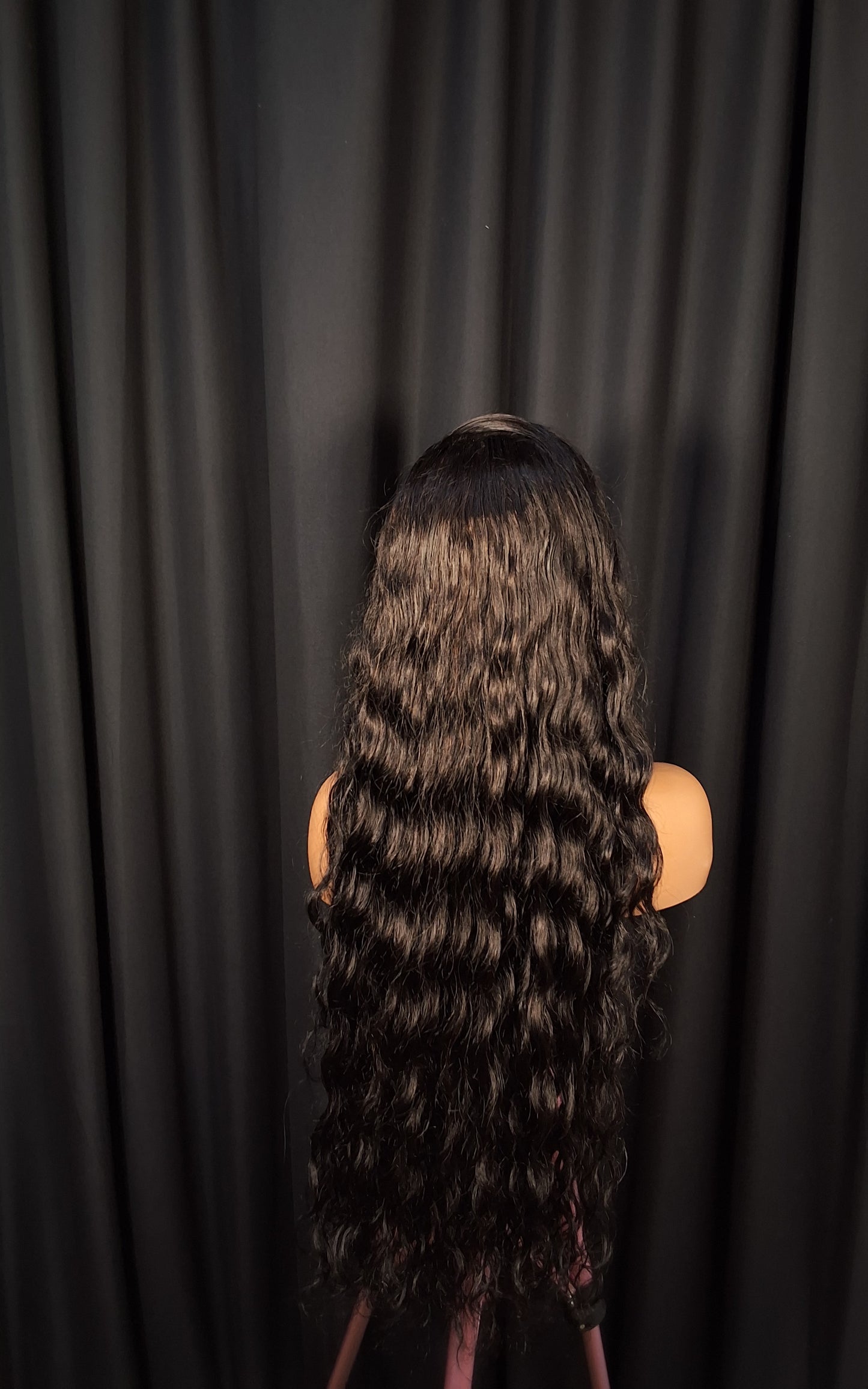 Raw loose wave. Frontal wig, thrift 1 time use
