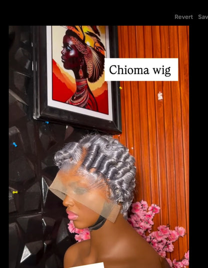 SDD FRONTAL CHIOMA WIG IN GREY