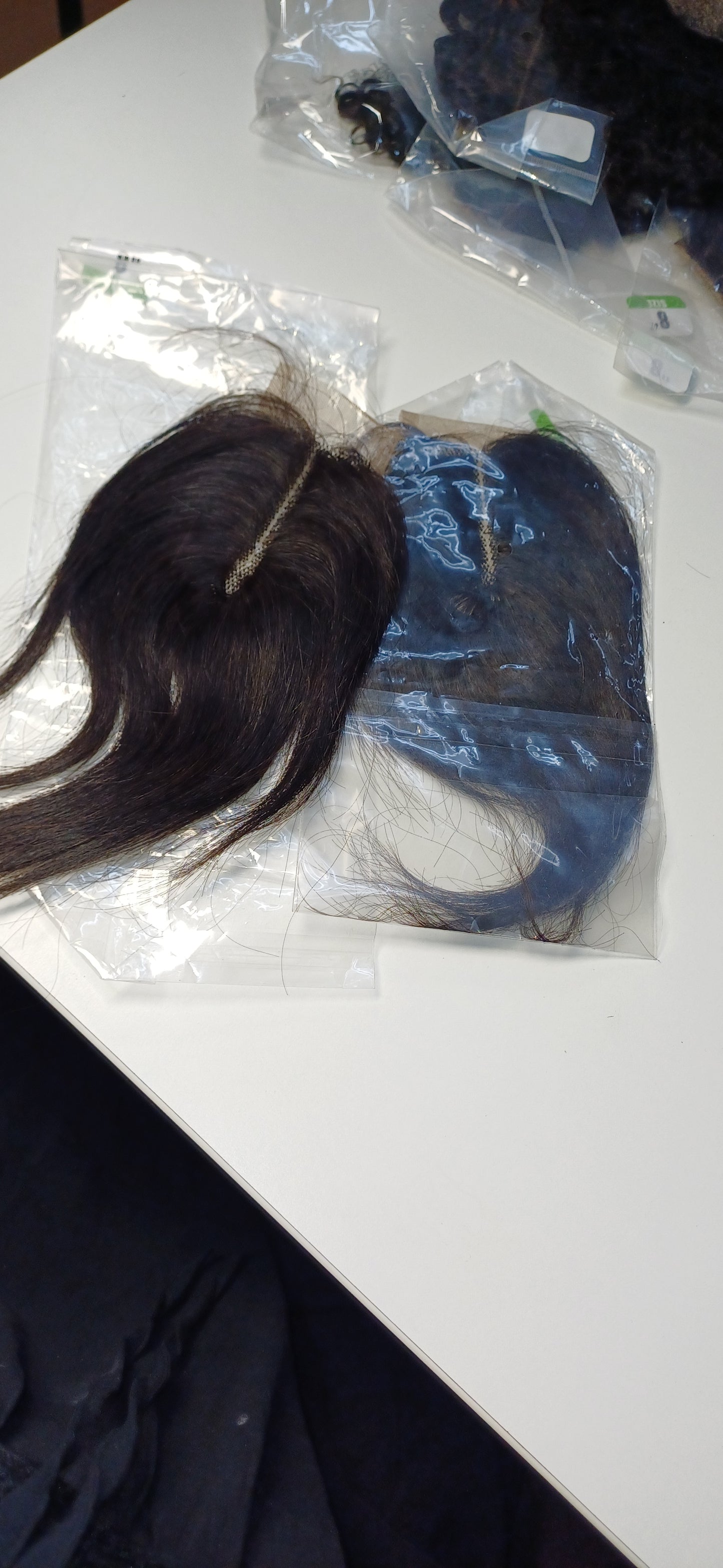 100% human hair straight closure 8"
