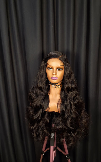 28" SDD BOUNCE. 5by5 glueless closure wig