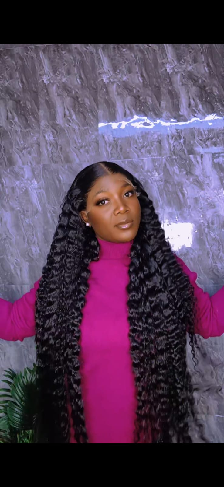 42 inches Vietnam deep wave. 13x6 HD glueless frontal, 400gram,bleached knots. Natural colour