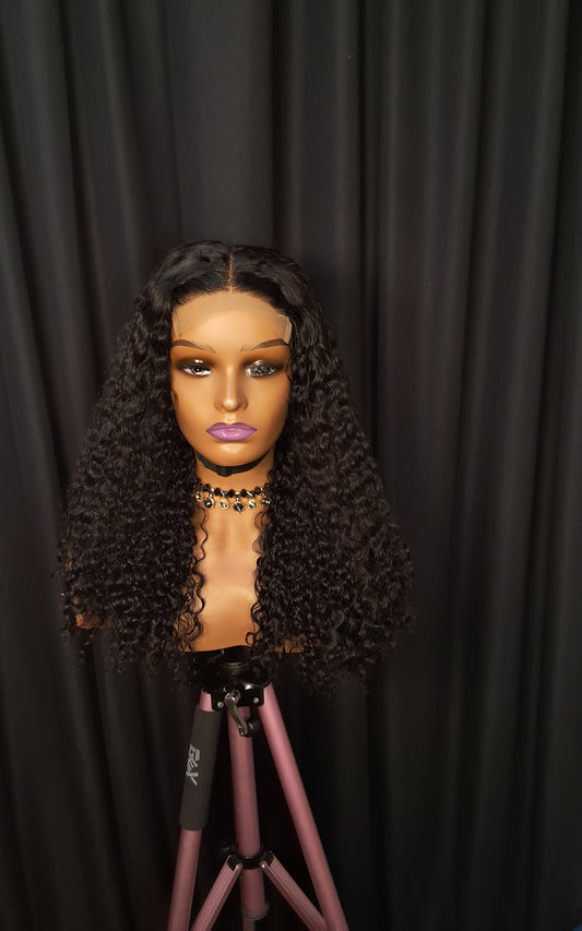 20 INCHES, BURMESE CURLS  .5BY5 GLUELESS CLOSURE.