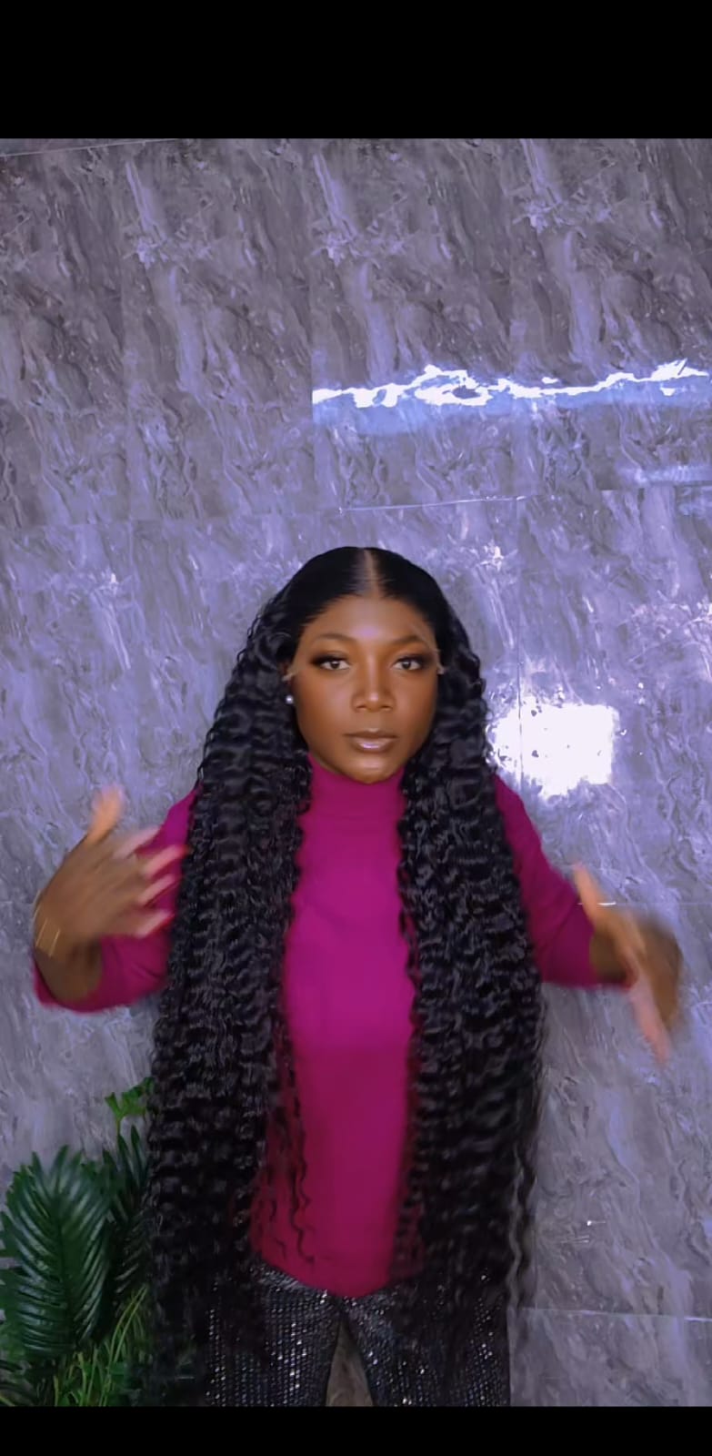 42 inches Vietnam deep wave. 13x6 HD glueless frontal, 400gram,bleached knots. Natural colour