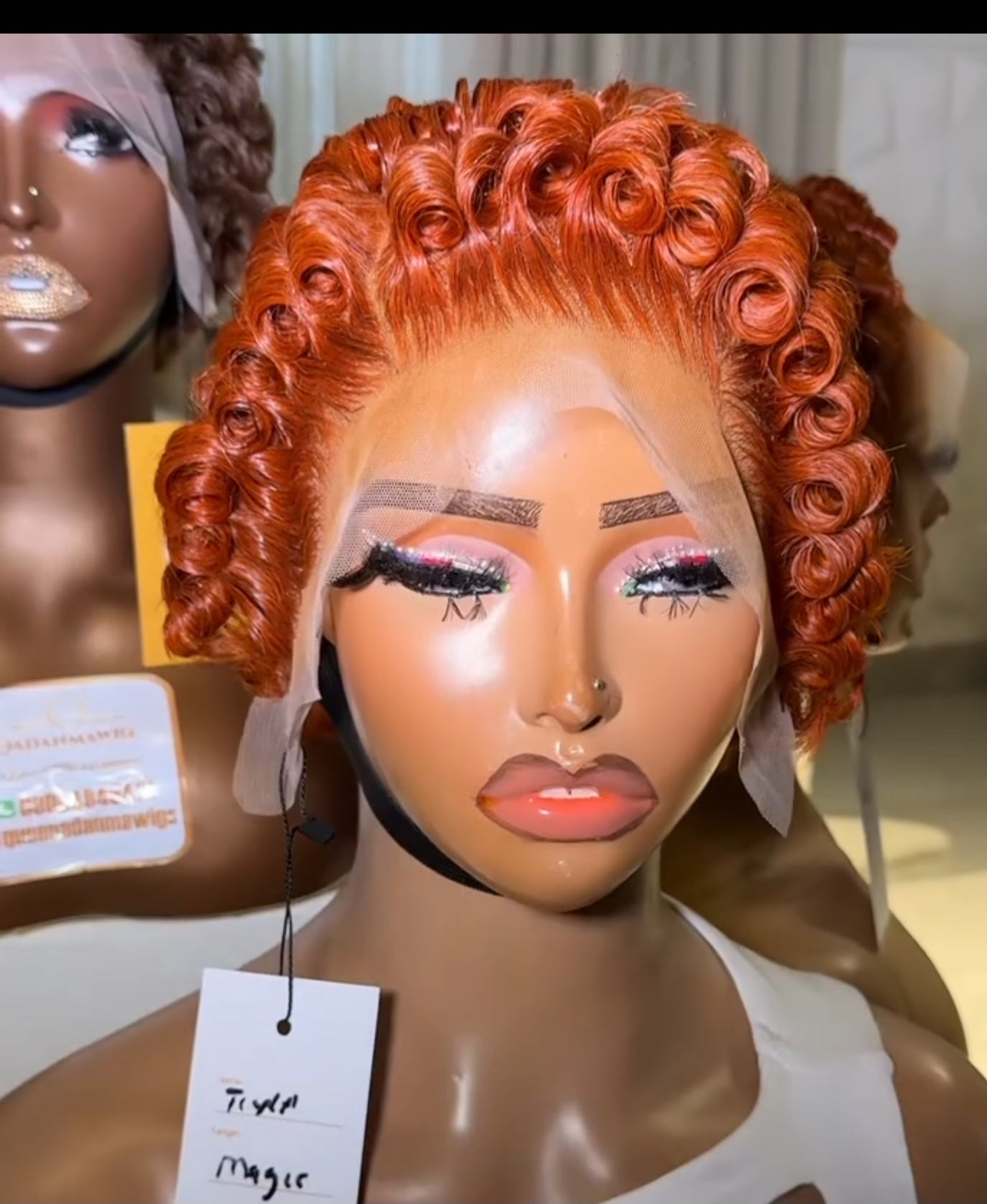 SDD FRONTAL CHIOMA WIG IN ORANGE