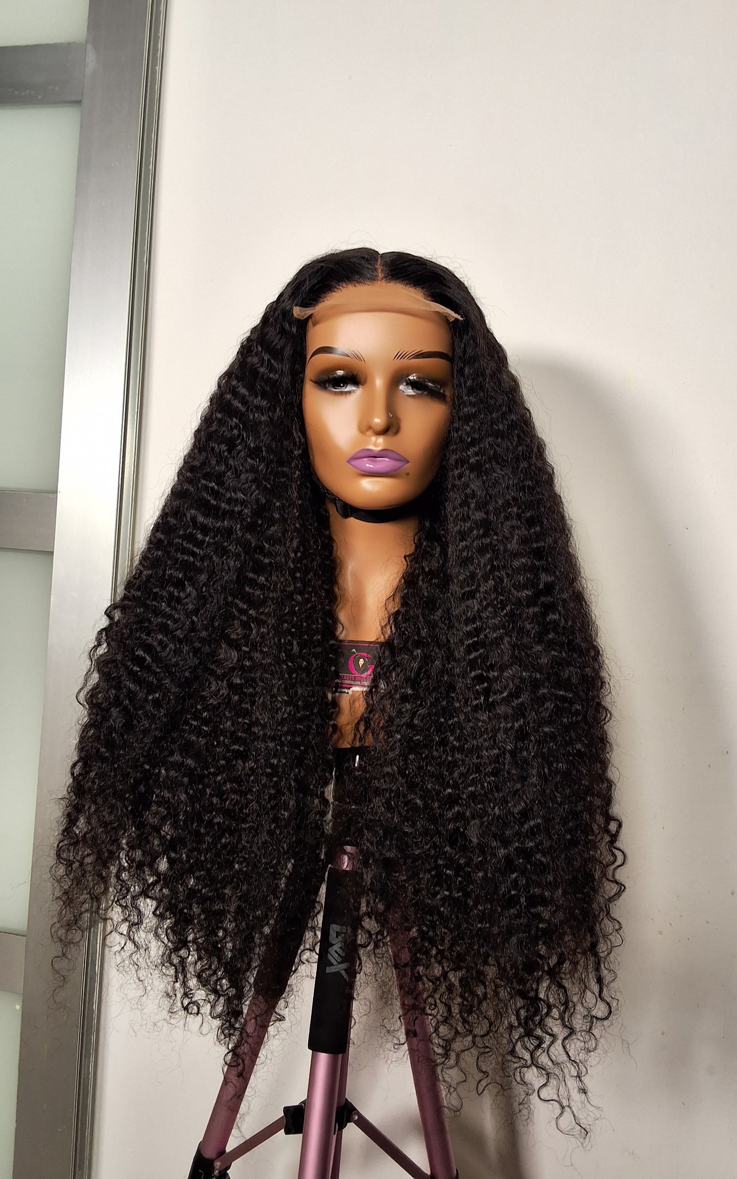 30 inches Sdd pixie curls , 5by5 glueless closure natural colour