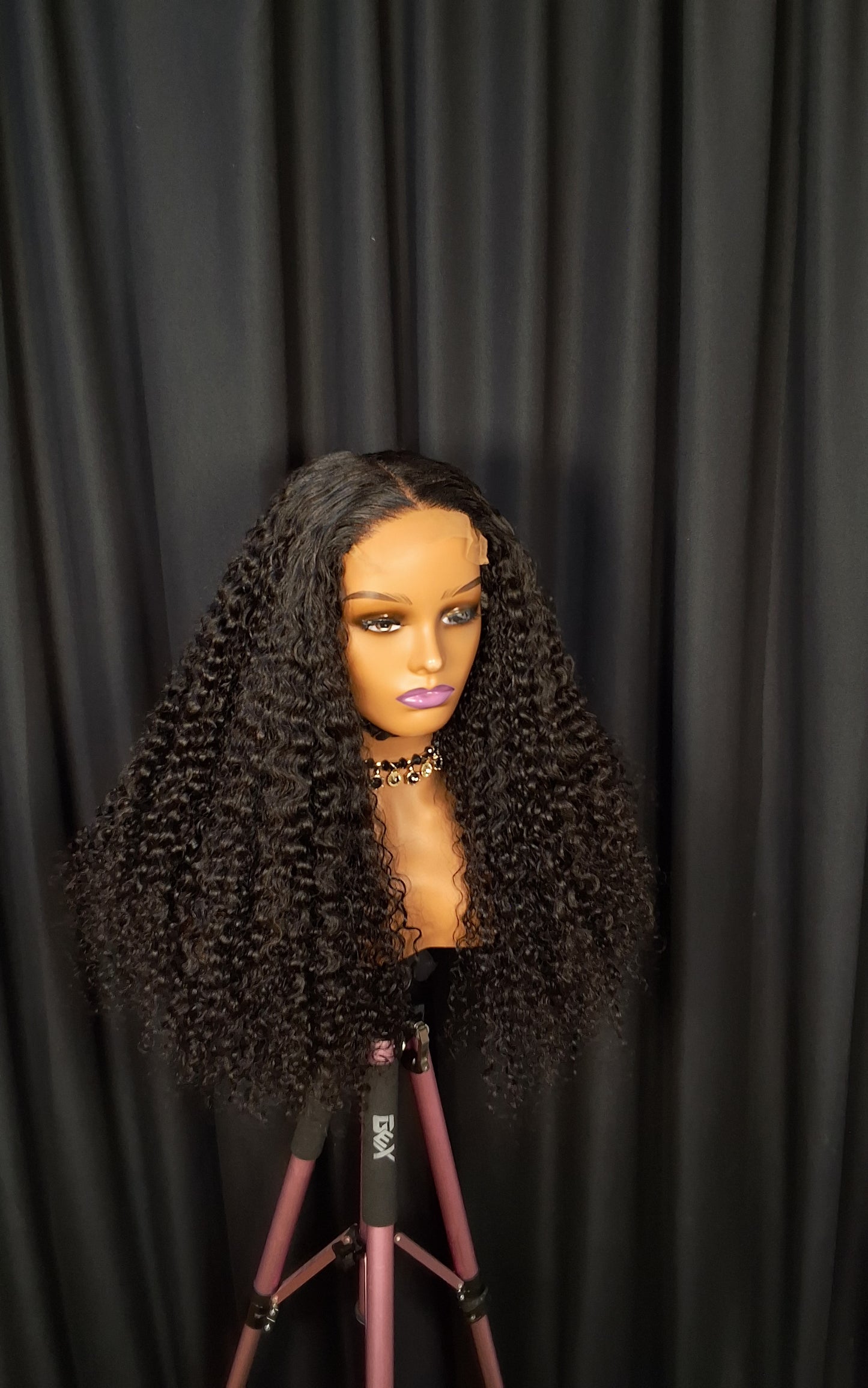 22" SDD pixie curls, natural colour, 5x5 glueless closure wig.