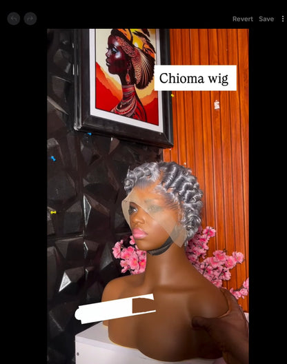 SDD FRONTAL CHIOMA WIG IN GREY