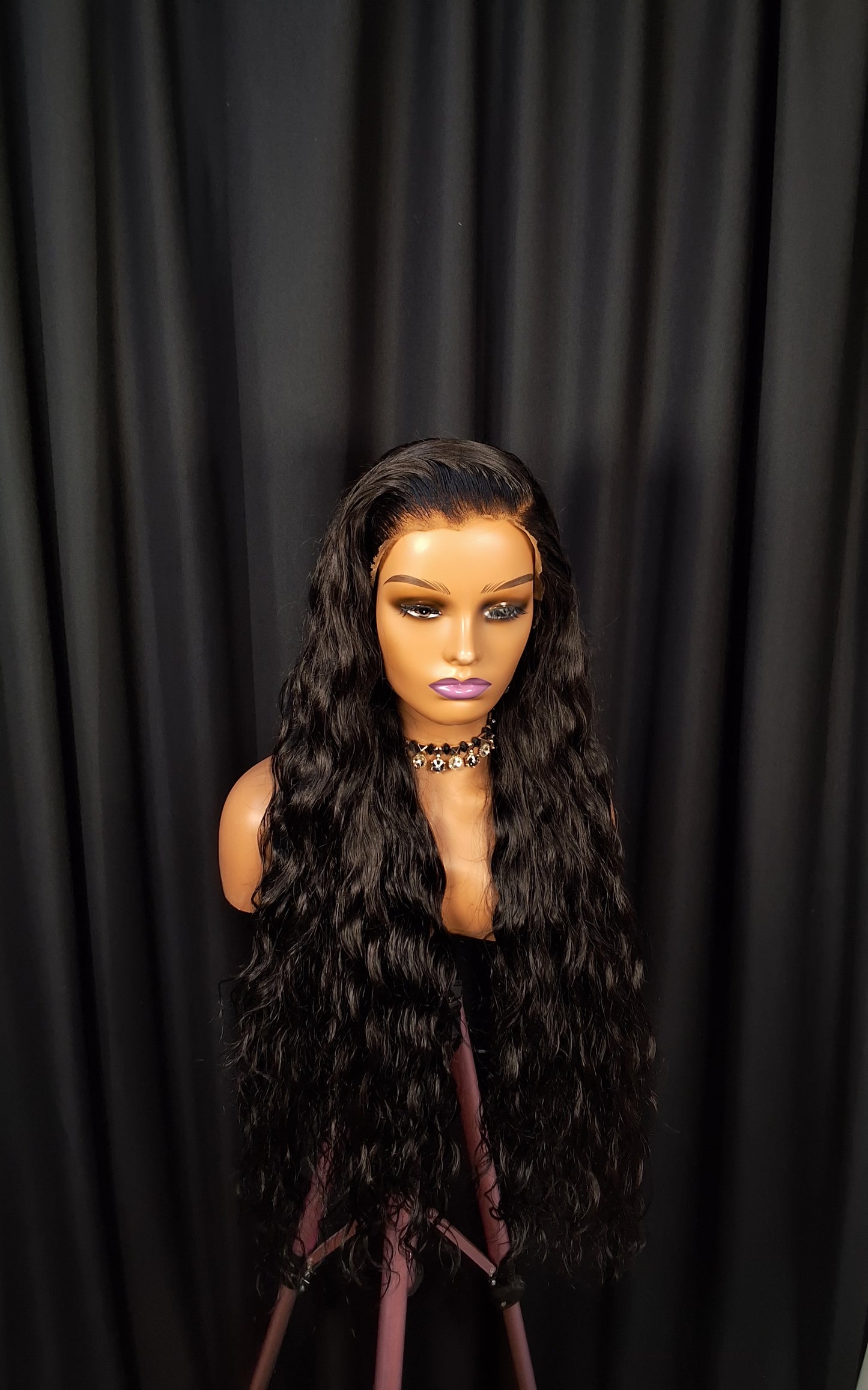 Raw loose wave. Frontal wig, thrift 1 time use