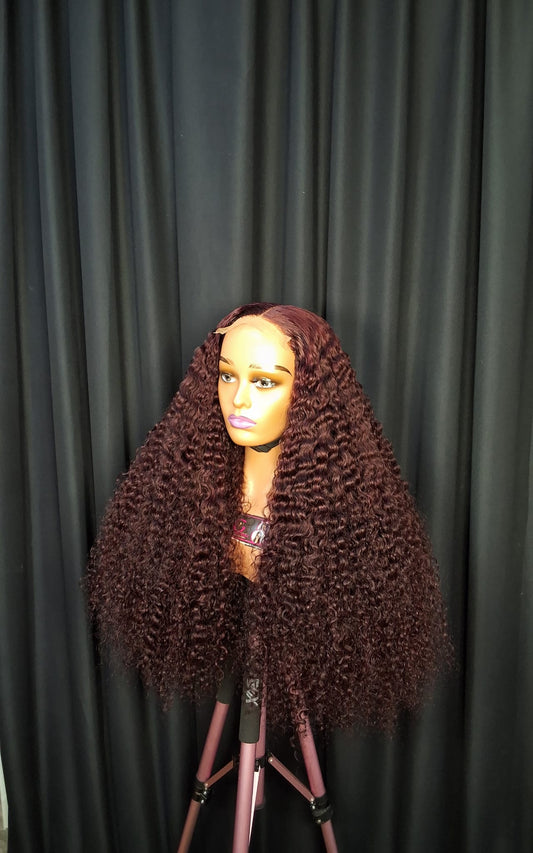 Sdd pixie curls. 26 inches 5by5 closure . 99j colour