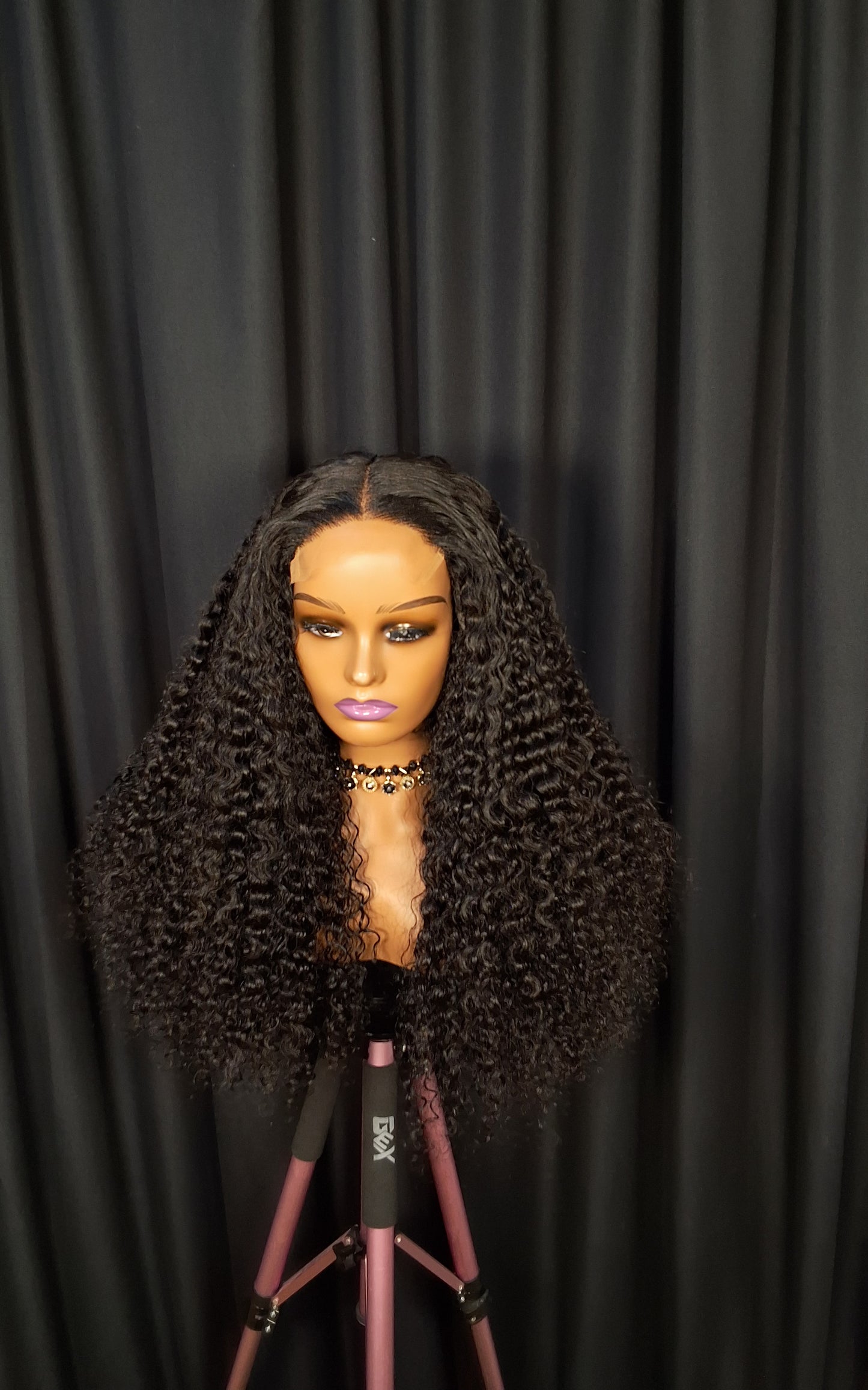 22" SDD pixie curls, natural colour, 5x5 glueless closure wig.