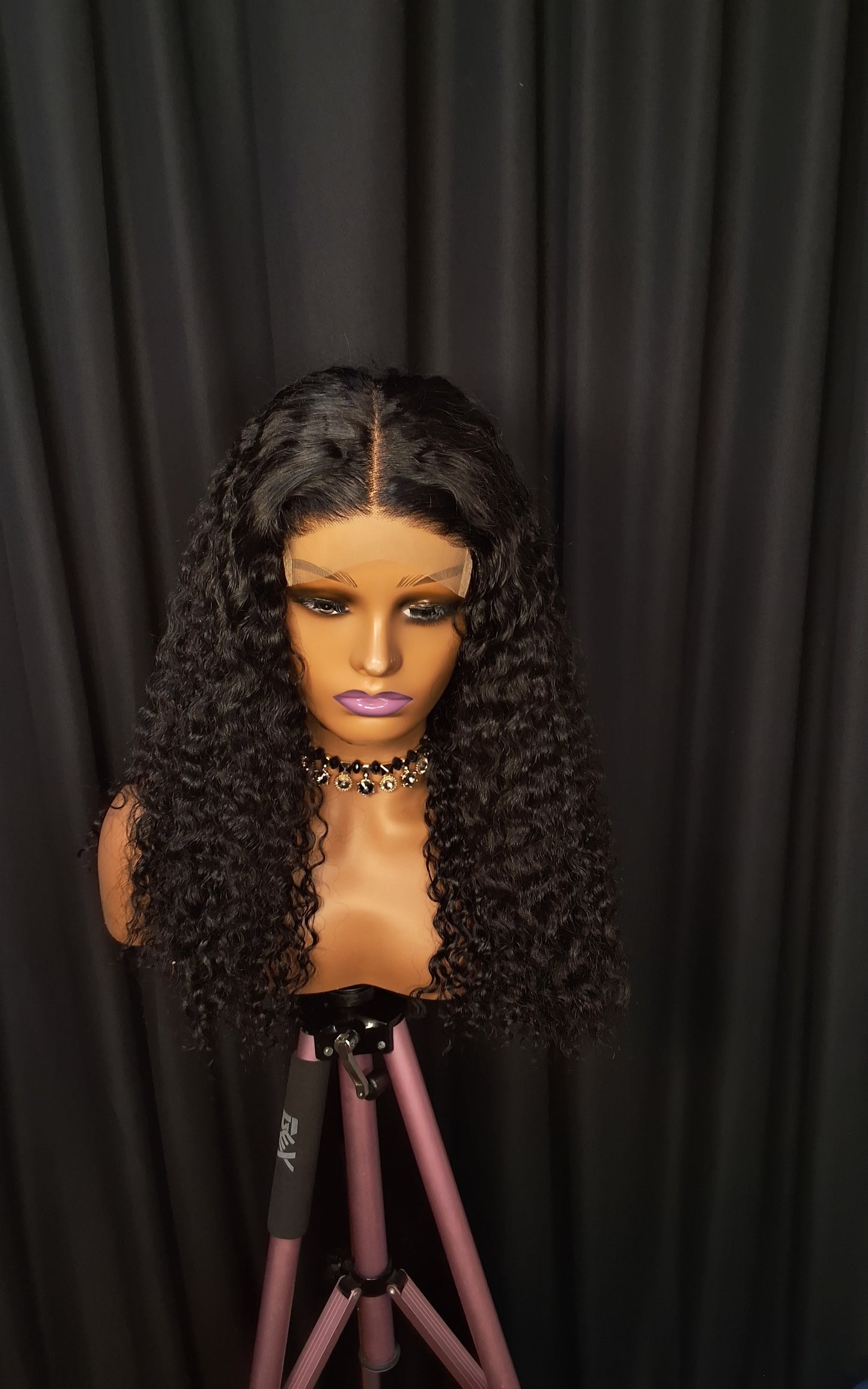 20 INCHES, BURMESE CURLS  .5BY5 GLUELESS CLOSURE.